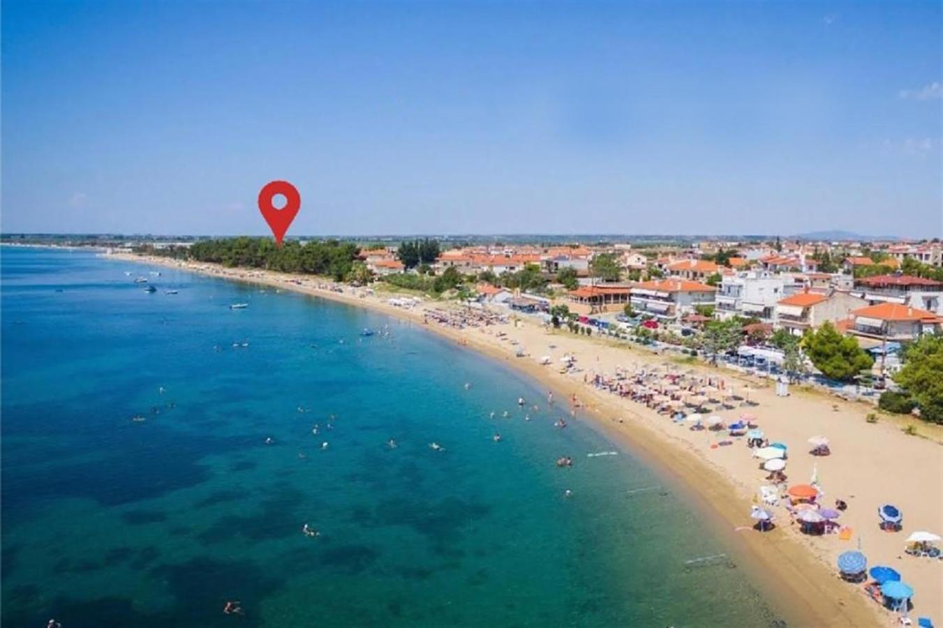 Pine Beach Holiday Home 2 Bedrooms 50 Meters To The Beach Kalyves Polygyrou Экстерьер фото